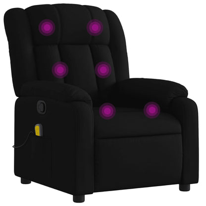 Massagesessel Schwarz Stoff - Pazzar.ch