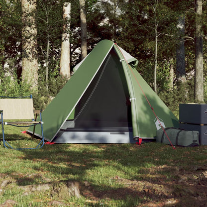 Campingzelt 2 Personen Grün 267x154x117 cm 185T Taft - Pazzar.ch