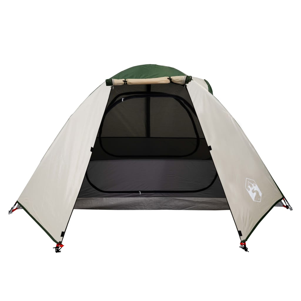 Campingzelt 2 Personen Grün 224x248x118 cm 185T Taft - Pazzar.ch