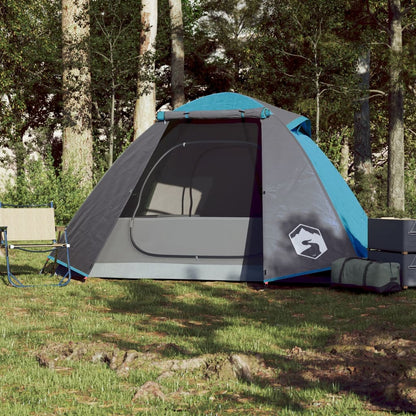 Campingzelt 2 Personen Blau 224x248x118 cm 185T Taft - Pazzar.ch