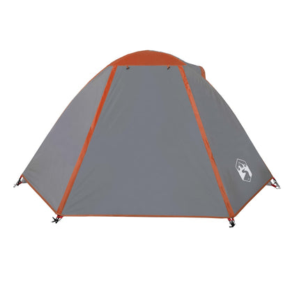 Campingzelt 2 Personen Grau & Orange 224x248x118 cm 185T Taft - Pazzar.ch