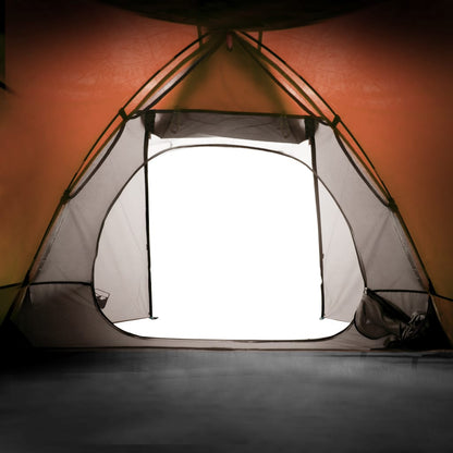 Campingzelt 2 Personen Grau und Orange Wasserfest - Pazzar.ch