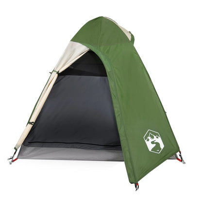 Campingzelt 2 Personen Grün 254x135x112 cm 185T Taft - Pazzar.ch