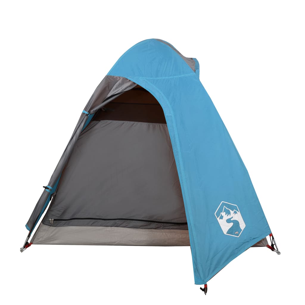 Campingzelt 2 Personen Blau 254x135x112 cm 185T Taft - Pazzar.ch