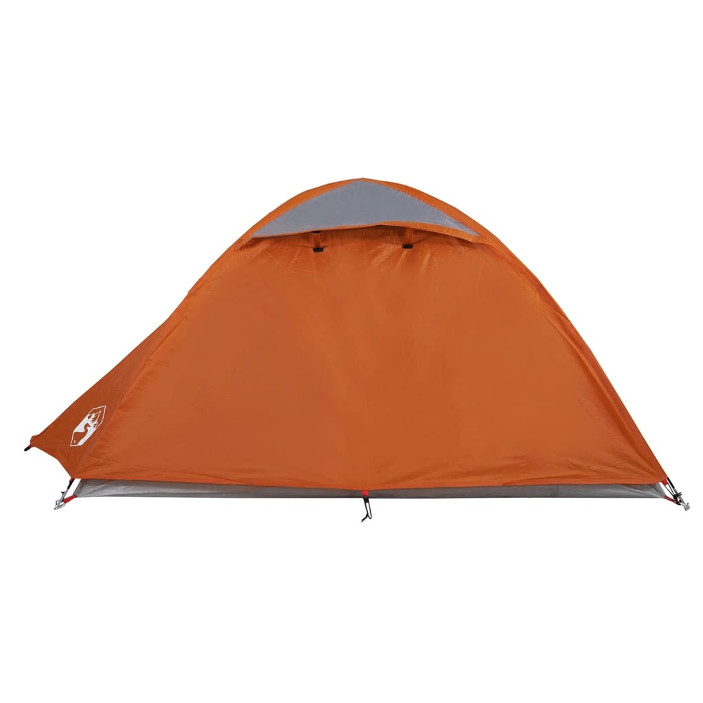 Campingzelt 2 Personen Grau & Orange 254x135x112 cm 185T Taft - Pazzar.ch