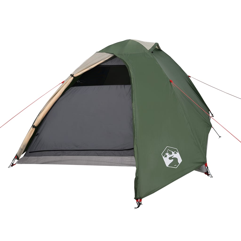 Campingzelt 2 Personen Grün 264x210x125 cm 185T Taft - Pazzar.ch