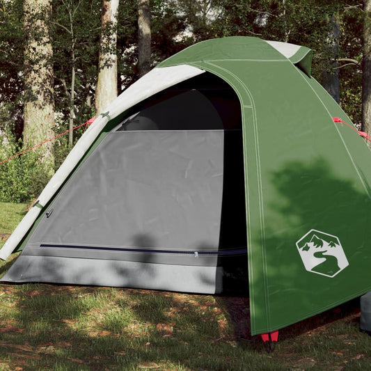Campingzelt 2 Personen Grün 264x210x125 cm 185T Taft - Pazzar.ch