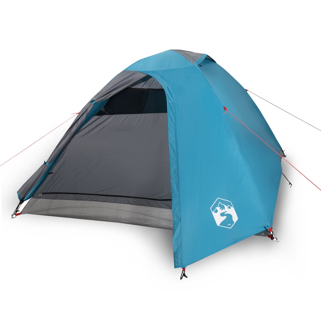 Campingzelt 2 Personen Blau 264x210x125 cm 185T Taft - Pazzar.ch