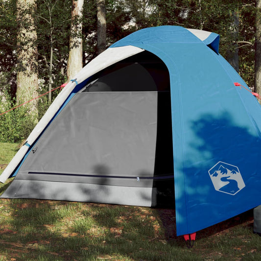 Campingzelt 2 Personen Blau 264x210x125 cm 185T Taft - Pazzar.ch