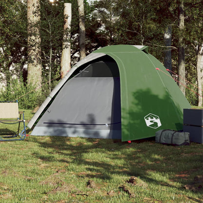 Campingzelt 4 Personen Grün 267x272x145 cm 185T Taft - Pazzar.ch