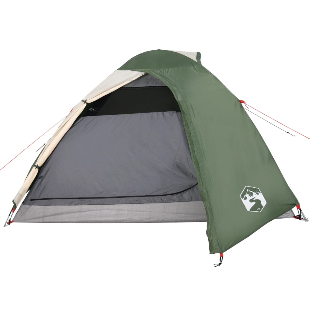 Campingzelt 4 Personen Grün 267x272x145 cm 185T Taft - Pazzar.ch