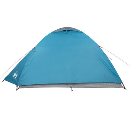 Campingzelt 4 Personen Blau 267x272x145 cm 185T Taft - Pazzar.ch