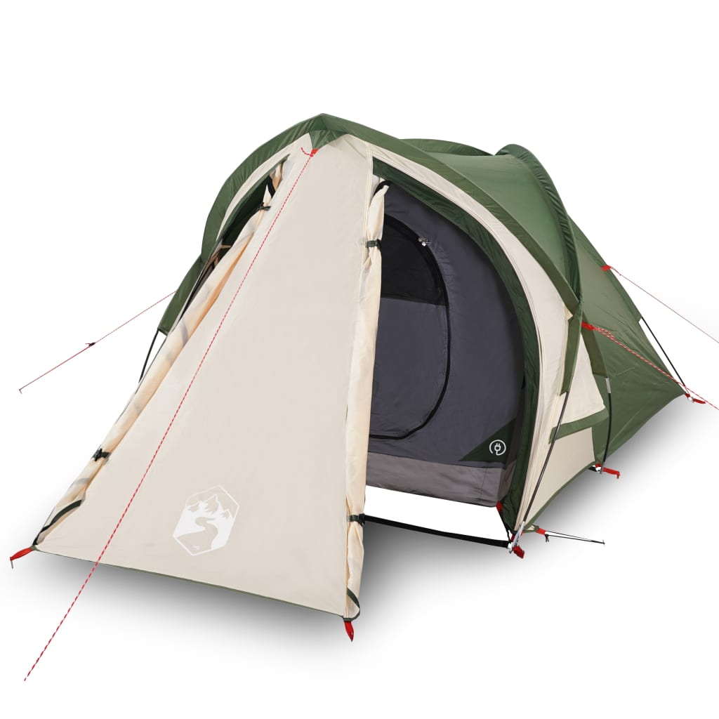 Campingzelt 2 Personen Grün 320x140x120 cm 185T Taft - Pazzar.ch