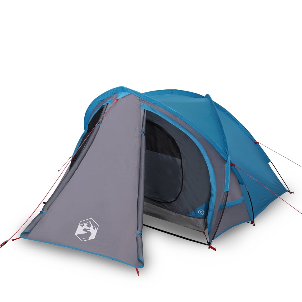 Campingzelt 2 Personen Blau 320x140x120 cm 185T Taft - Pazzar.ch