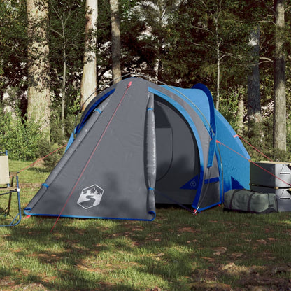Campingzelt 2 Personen Blau 320x140x120 cm 185T Taft - Pazzar.ch