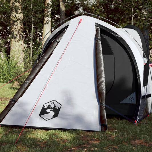 Campingzelt 2 Personen Weiß 320x140x120 cm 185T Taft - Pazzar.ch