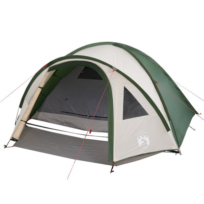 Campingzelt 4 Personen Grün 300x250x132 cm 185T Taft - Pazzar.ch