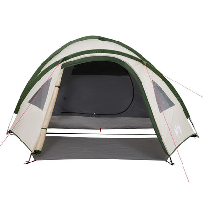 Campingzelt 4 Personen Grün 300x250x132 cm 185T Taft - Pazzar.ch