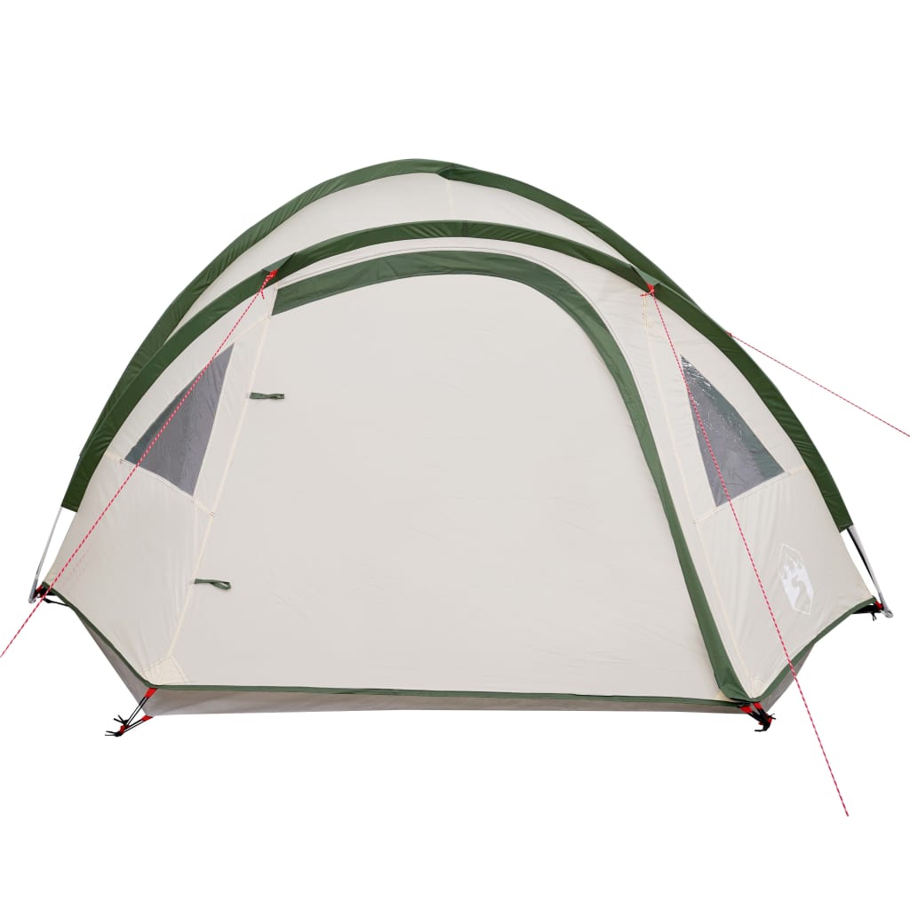 Campingzelt 4 Personen Grün 300x250x132 cm 185T Taft - Pazzar.ch