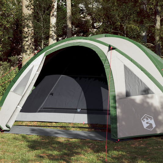 Campingzelt 4 Personen Grün 300x250x132 cm 185T Taft - Pazzar.ch