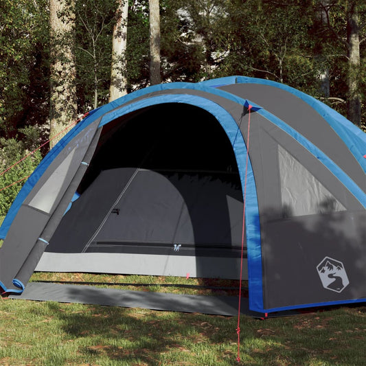 Campingzelt 4 Personen Blau 300x250x132 cm 185T Taft - Pazzar.ch