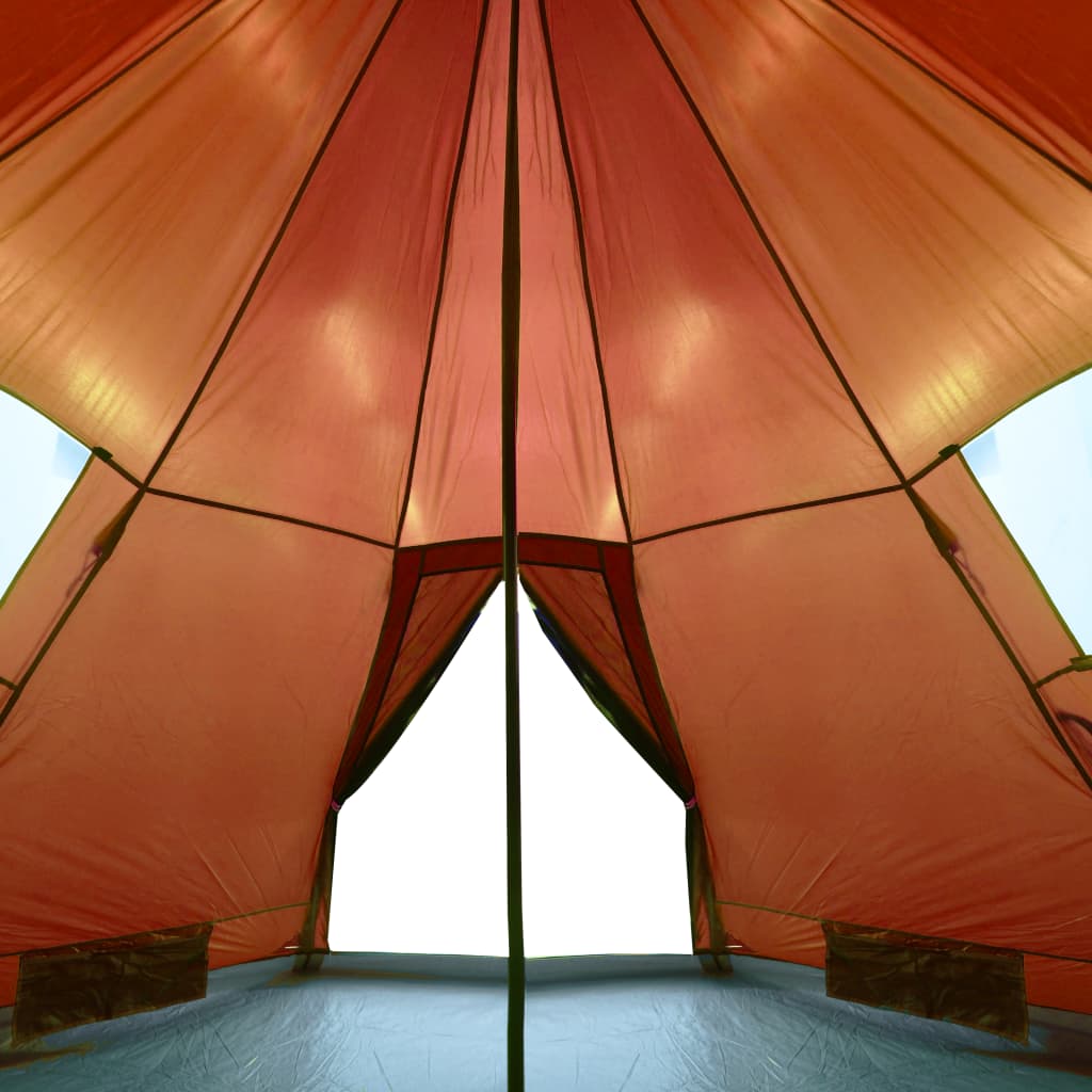 Campingzelt 4 Personen Grau und Orange Wasserfest - Pazzar.ch