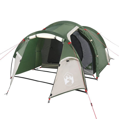 Campingzelt 4 Personen Grün 360x140x105 cm 185T Taft - Pazzar.ch