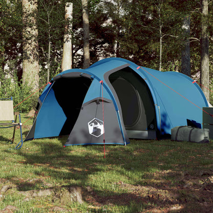 Campingzelt 4 Personen Blau 360x135x105 cm 185T Taft - Pazzar.ch