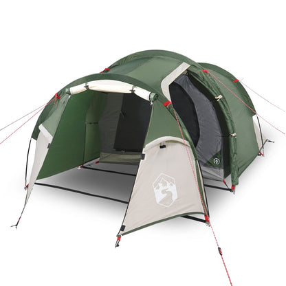 Campingzelt 3 Personen Grün 370x185x116 cm 185T Taft - Pazzar.ch