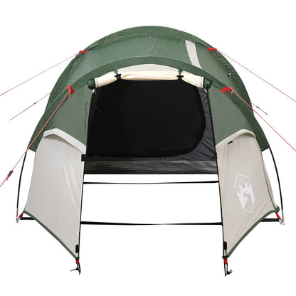 Campingzelt 3 Personen Grün 370x185x116 cm 185T Taft - Pazzar.ch