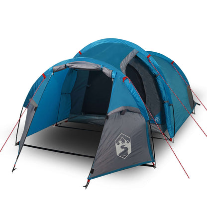 Campingzelt 3 Personen Blau 370x185x116 cm 185T Taft - Pazzar.ch
