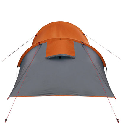 Campingzelt 3 Personen Grau und Orange Wasserfest - Pazzar.ch