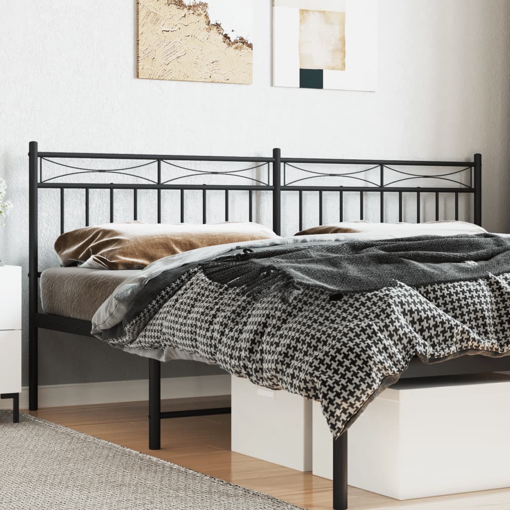 Kopfteil Metall Schwarz 193 cm - Pazzar.ch