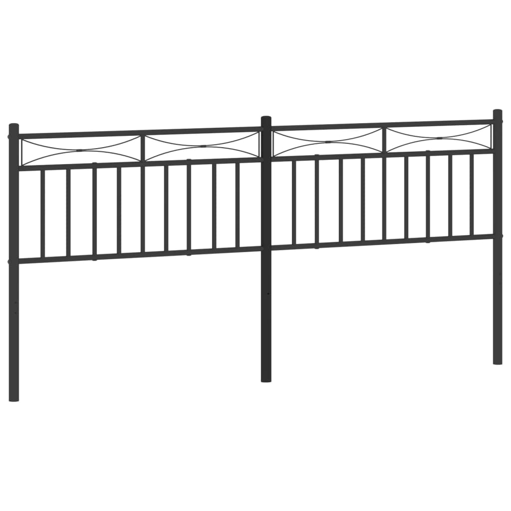 Kopfteil Metall Schwarz 200 cm - Pazzar.ch