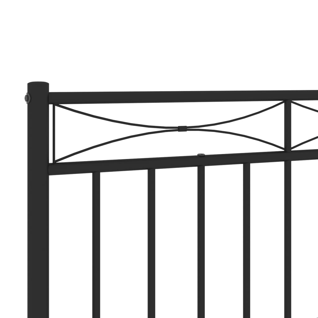 Kopfteil Metall Schwarz 200 cm - Pazzar.ch