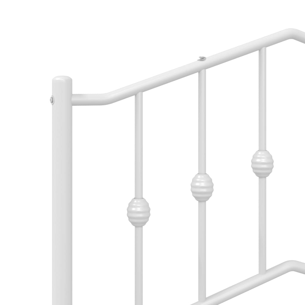 Kopfteil Metall Weiß 160 cm - Pazzar.ch