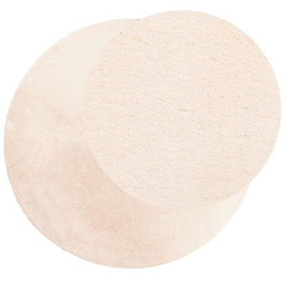 Teppich HUARTE Kurzflor Weich und Waschbar Beige Ø 80 cm - Pazzar.ch