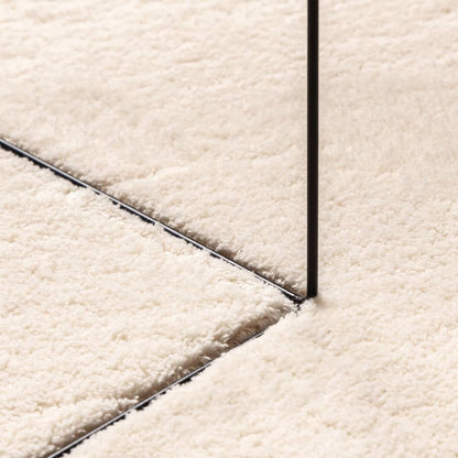 Teppich HUARTE Kurzflor Weich und Waschbar Beige Ø 80 cm - Pazzar.ch