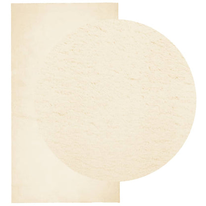 Teppich HUARTE Kurzflor Weich und Waschbar Creme 80x150 cm - Pazzar.ch