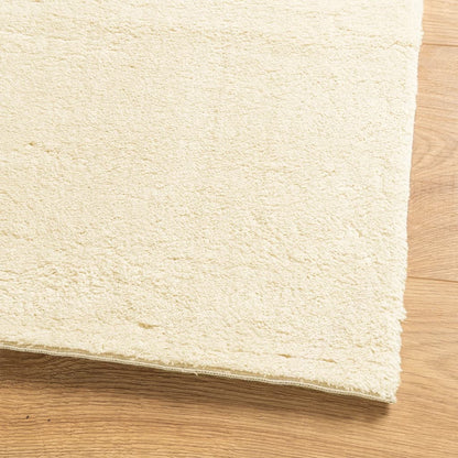 Teppich HUARTE Kurzflor Weich und Waschbar Creme 80x150 cm - Pazzar.ch