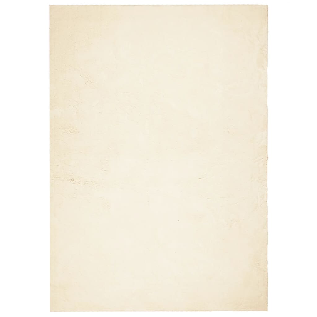 Teppich HUARTE Kurzflor Weich und Waschbar Creme 120x170 cm - Pazzar.ch