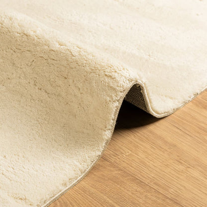 Teppich HUARTE Kurzflor Weich und Waschbar Creme 120x170 cm - Pazzar.ch