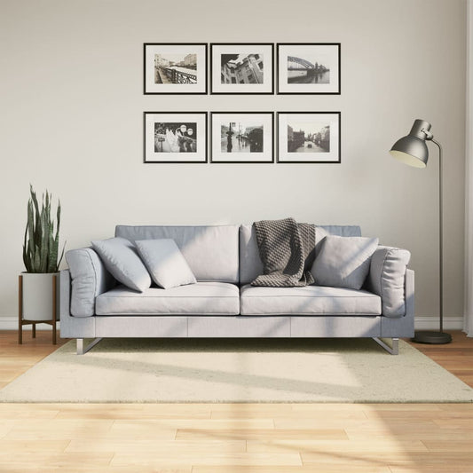 Teppich HUARTE Kurzflor Weich und Waschbar Creme 120x170 cm - Pazzar.ch