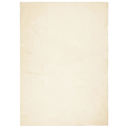 Teppich HUARTE Kurzflor Weich und Waschbar Creme 140x200 cm - Pazzar.ch