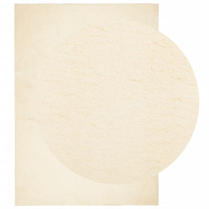 Teppich HUARTE Kurzflor Weich und Waschbar Creme 140x200 cm - Pazzar.ch