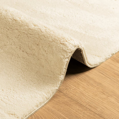Teppich HUARTE Kurzflor Weich und Waschbar Creme 140x200 cm - Pazzar.ch