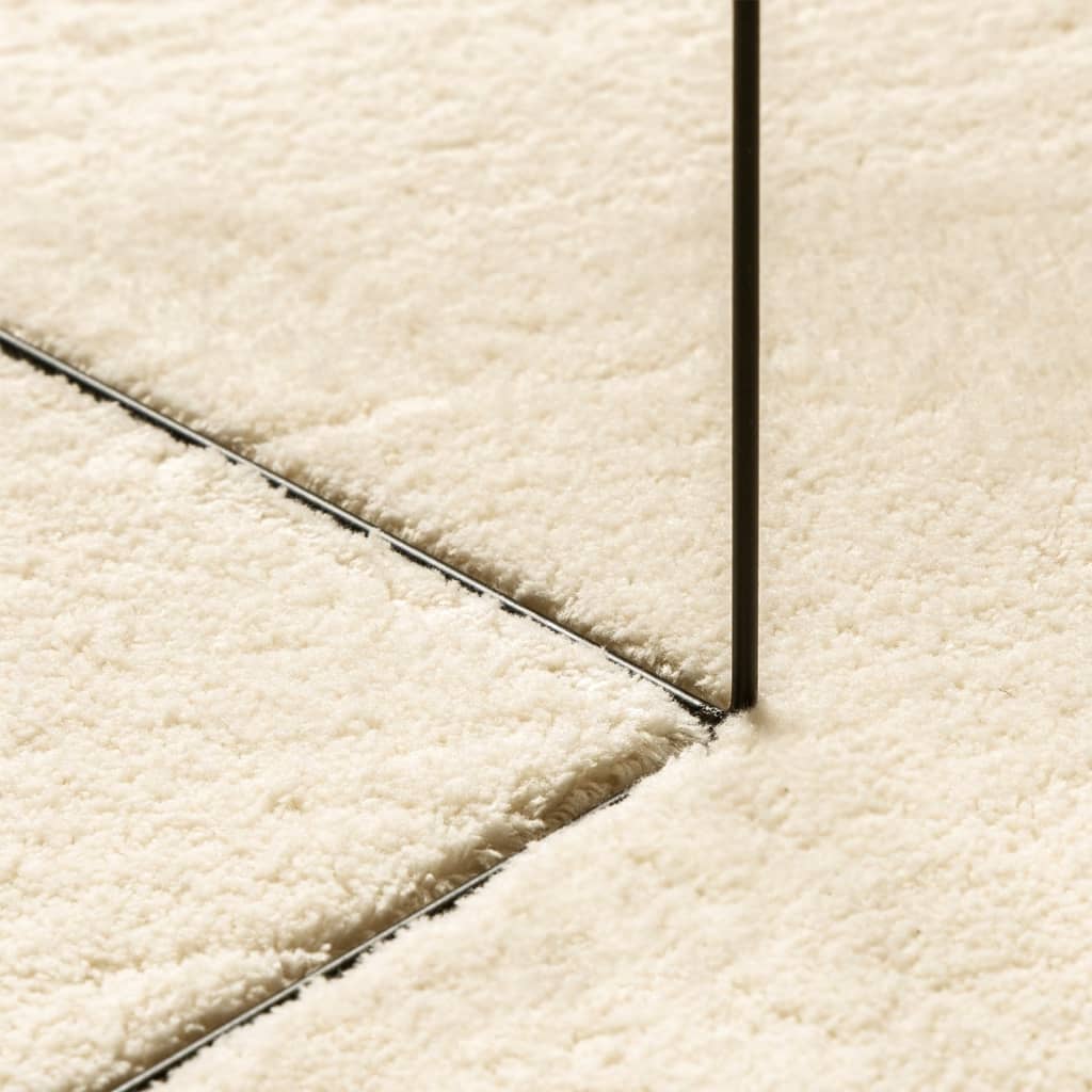 Teppich HUARTE Kurzflor Weich und Waschbar Creme 140x200 cm - Pazzar.ch