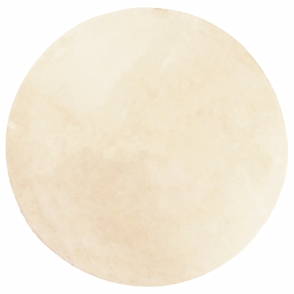 Teppich HUARTE Kurzflor Weich und Waschbar Creme Ø 100 cm - Pazzar.ch