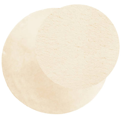 Teppich HUARTE Kurzflor Weich und Waschbar Creme Ø 100 cm - Pazzar.ch