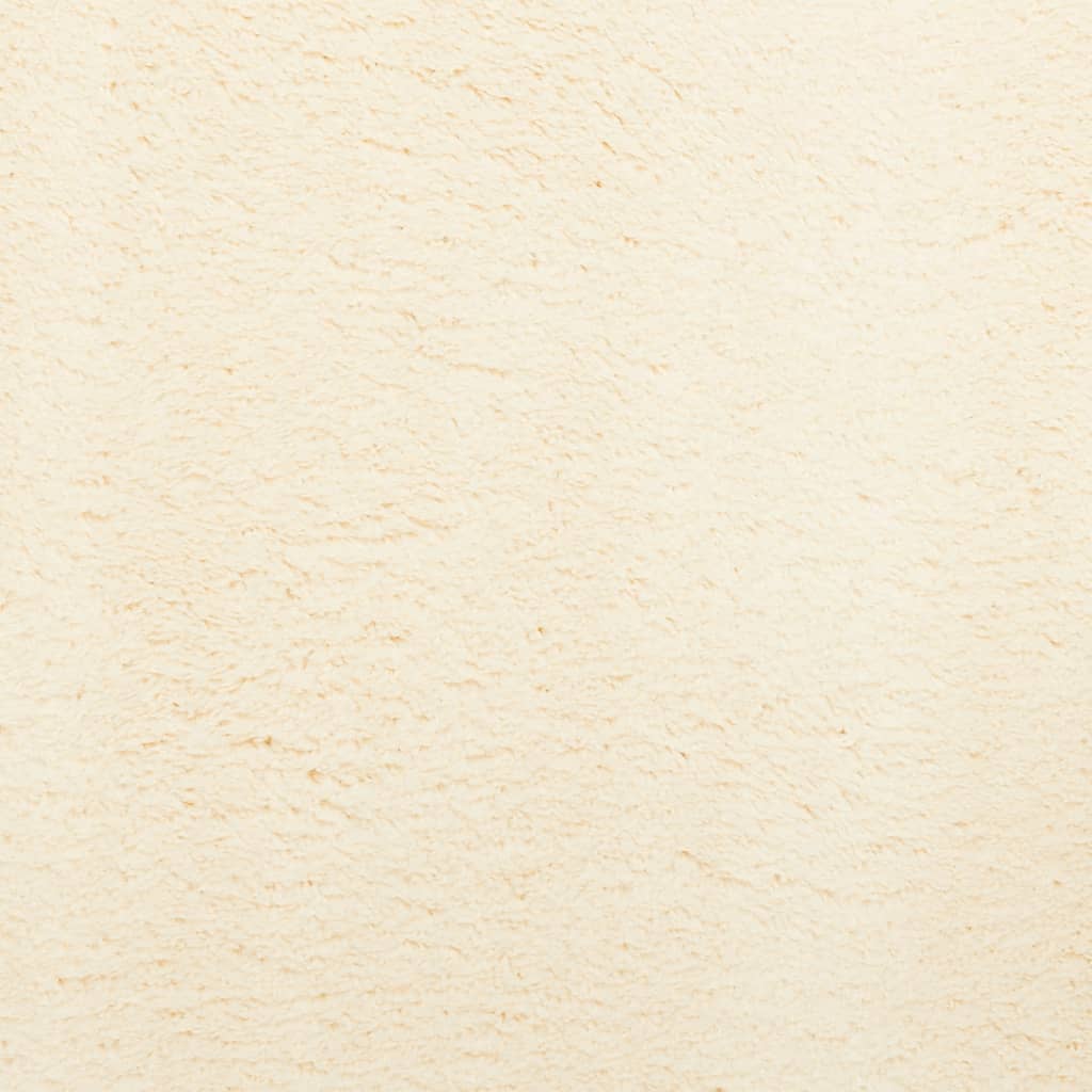 Teppich HUARTE Kurzflor Weich und Waschbar Creme Ø 100 cm - Pazzar.ch